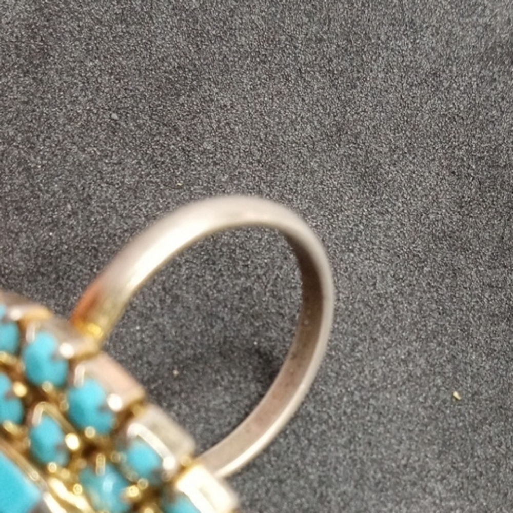 Turquoise Colored Marquise Ring - Picture 6 of 8